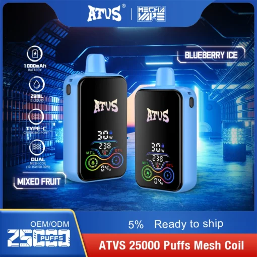 ATVS Vape 25000 Puffs – Smart Screen & Cutting-Edge Design - Image 3