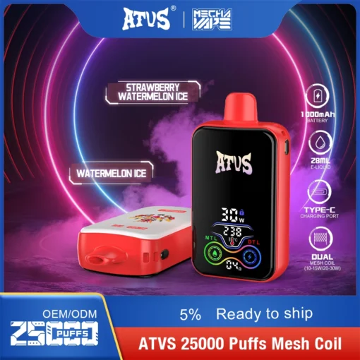 ATVS Vape 25000 Puffs – Smart Screen & Cutting-Edge Design - Image 4