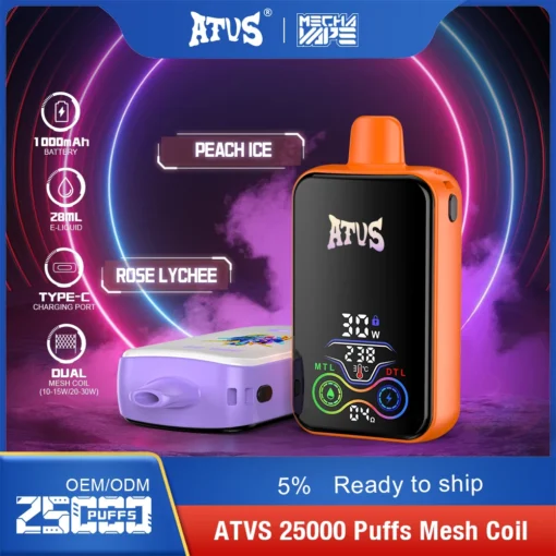 ATVS Vape 25000 Puffs – Smart Screen & Cutting-Edge Design - Image 5