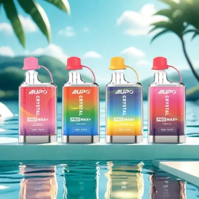 AUPO Vape 15,000 Puffs PRO MAX - podwójna siatka, zasilanie akumulatorowe dla doskonałego smaku