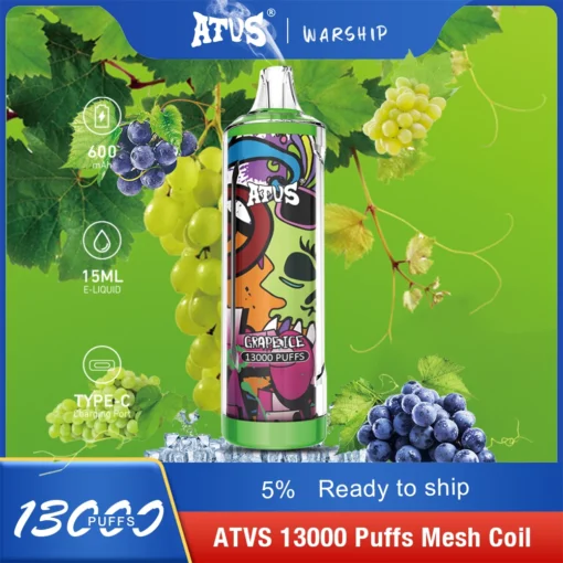 ATVS Vape 13000 Puffs – Premium Disposable with Rich, Flavorful Hits - Image 4