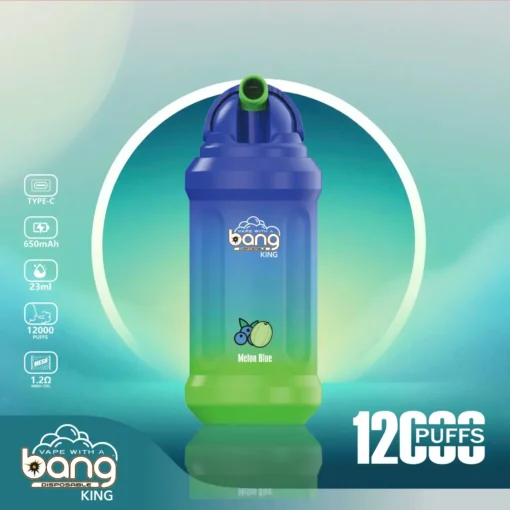 Bang King 12000 Puffs is a vape device that offers a large capacity and features a flip-top design. - Image 3