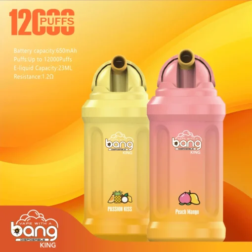 Bang King 12000 Puffs is a vape device that offers a large capacity and features a flip-top design. - Image 7