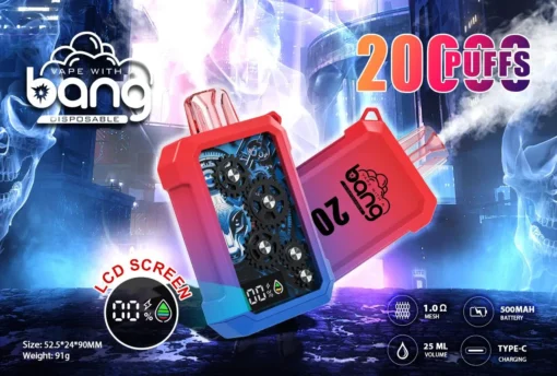 Bang Gear 20000 Puffs is a vape device with a dual mode and an interactive display. - Image 3