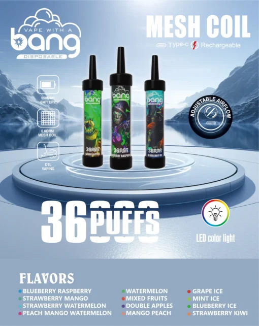 Bang Vape 36,000 Puffs – The Ultimate Long-Lasting Vaping Experience