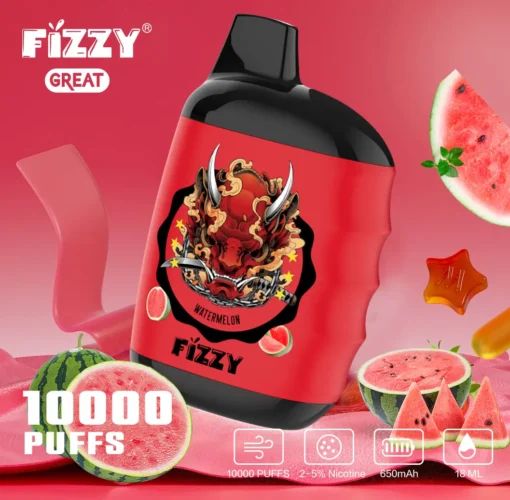 Fizzy Great 10000 Puffs Disposable Vape – The Ideal Choice for On-the-Go Enjoyment!