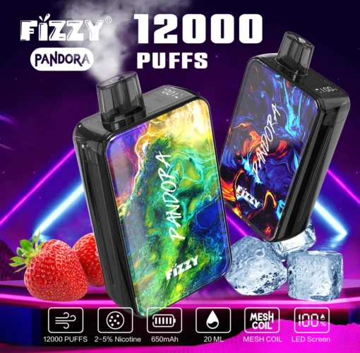 Fizzy Pandora 12000 Puffs – 12K Vape with Multiple Style Options