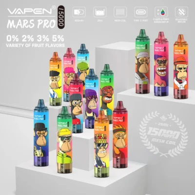 VAPEN MRS PRO 15000 Puffs Vape - Oplaadbaar & aanpasbaar met instelbare instellingen