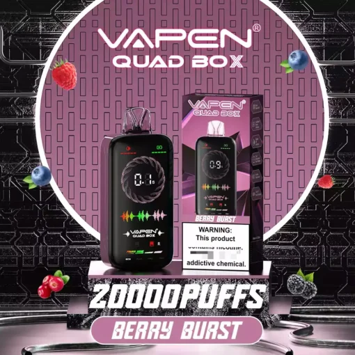 VAPEN Quad Box 20000 Puffs Vape – 4 Adjustable Modes, 28ml E-Liquid Capacity - Image 5