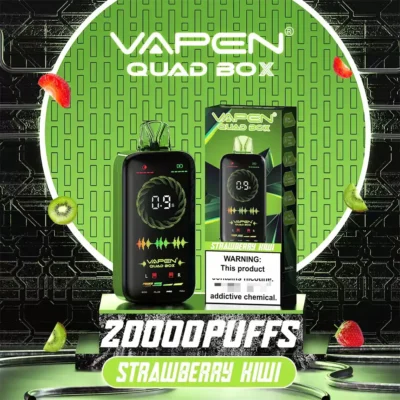 VAPEN クワッドボックス 20000パフ VAPE - 4段階調節可能モード、Eリキッド容量28ml