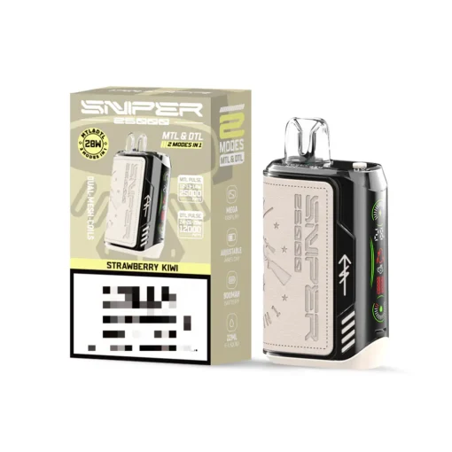 VAPMOD SNIPER 25000 Puffs Vape – Premium Leather Design, Long-Lasting Performance - Image 4