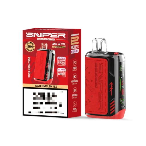 VAPMOD SNIPER 25000 Puffs Vape – Premium Leather Design, Long-Lasting Performance - Image 5