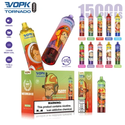 VOPK Tornado 15000 Puffs Vape - Krachtige prestaties, rijke smaak en langdurig genot