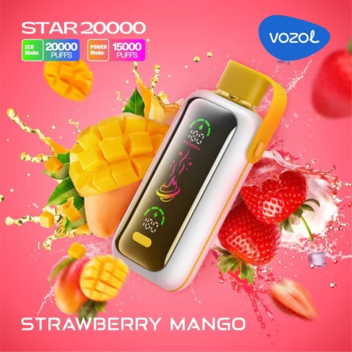 VOZOL Star 20000 Puffs Vape – Long-Lasting Flavor, Dual Modes for Customizable Experience - Image 6