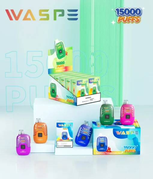 WASPE Vape 15000 Puffs – Rechargeable, Multiple Flavor Options for a Customizable Experience