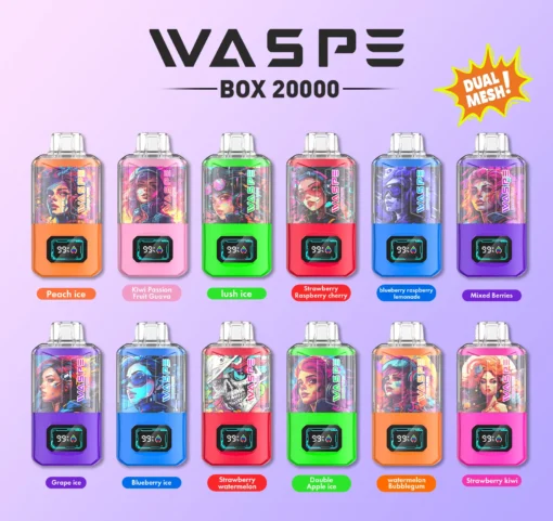 WASPE Vape 20000 Puffs – Dual Mesh, Multiple Flavors, Available for Wholesale - Image 4