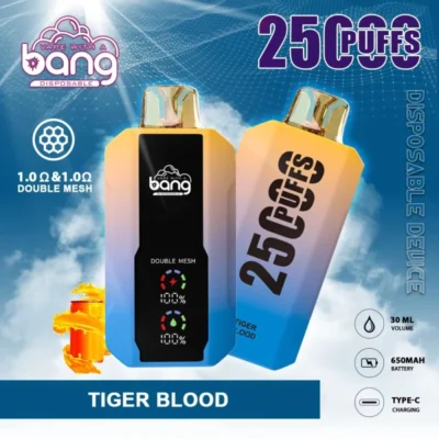 Bang Vape 25,000 Puffs - Vape de longa duração com um sabor rico e arrojado