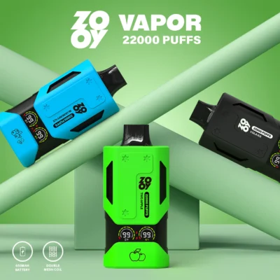 Zažijte nekonečný vaping se Zooy Vape 22000 - dobíjecím zařízením nabízejícím více příchutí a nastavitelný průtok vzduchu.
