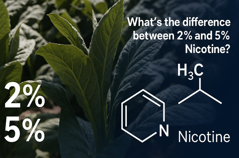 Comparaison de la nicotine 2% et 5% : Quelle teneur vous convient le mieux ? 1 2% and 5% nicotine
