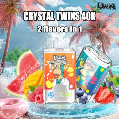 Uwin RandM Crystal Twins 40000 Puffs(15 flavours)