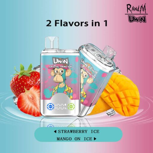 Uwin RandM Crystal Twins 40000 Puffs(15 flavours) - Image 3